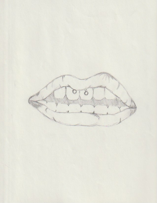 drawing of piercing