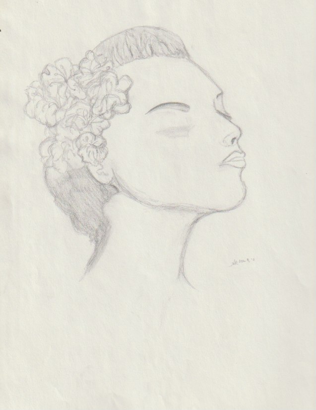 drawing of woman