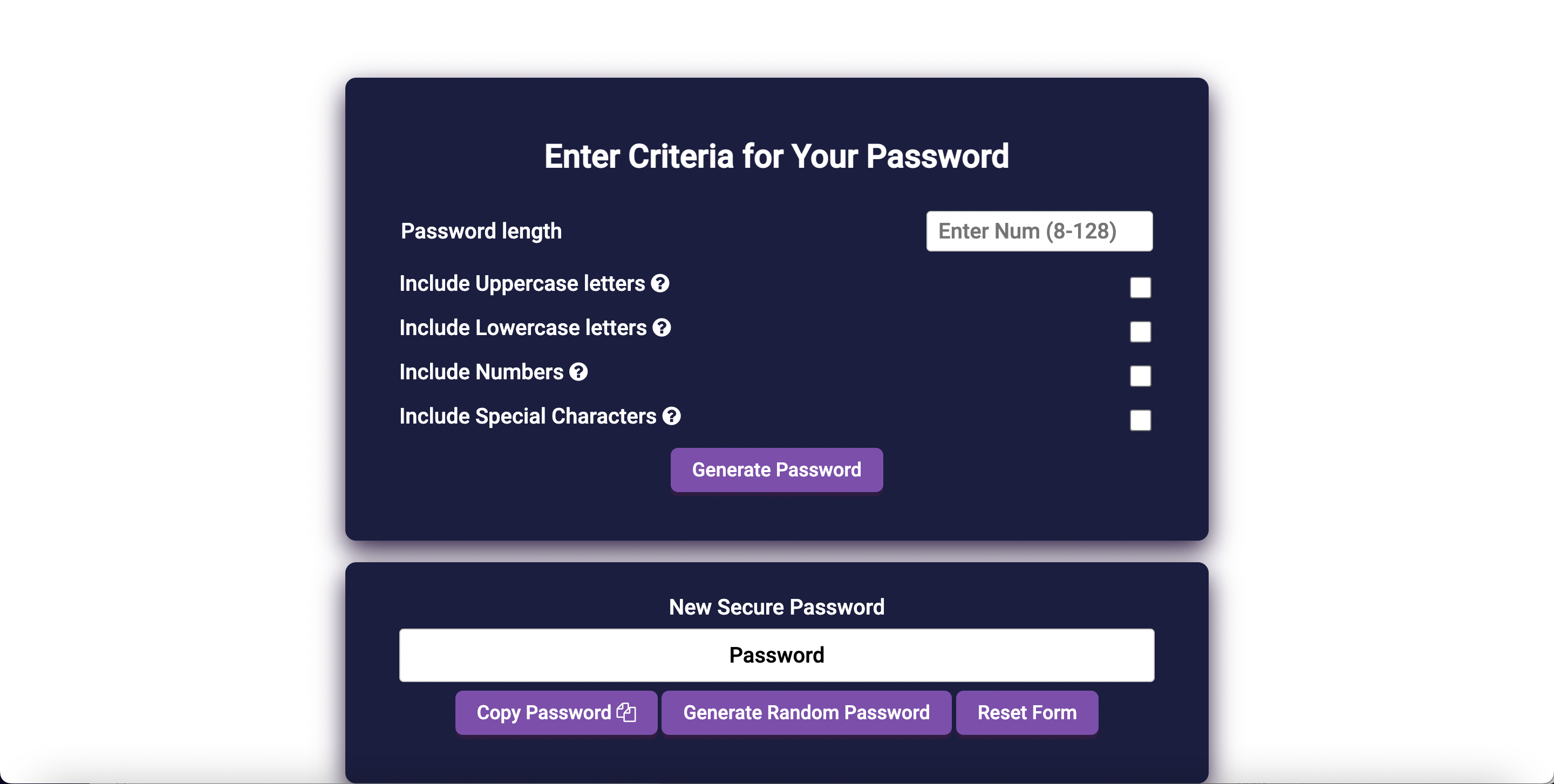 password generator app